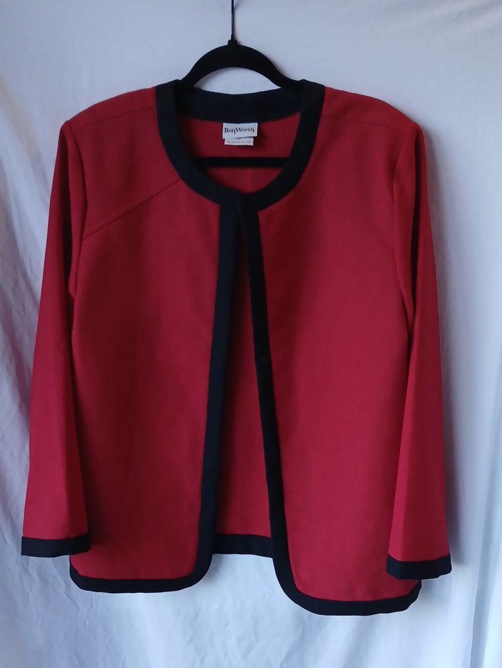 BonWorth Red Jacket with Black Trim